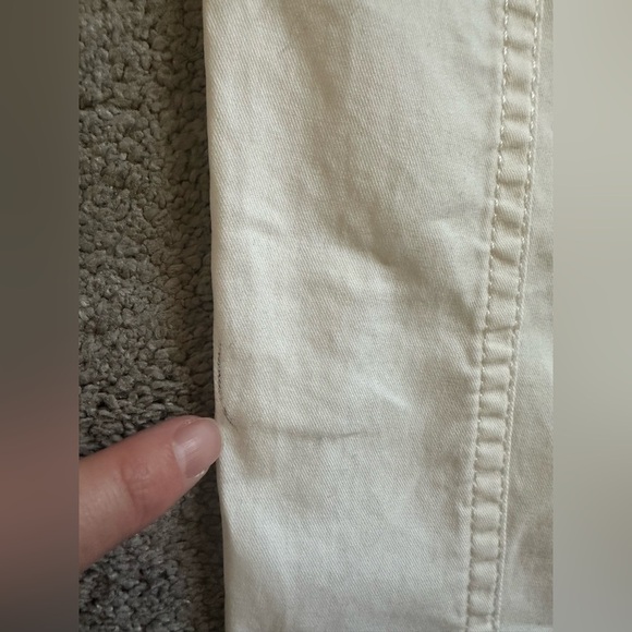 Madewell The Barrel-Leg Utility Pant in Garment-Dyed Twill Size 10 White - Picture 7 of 9